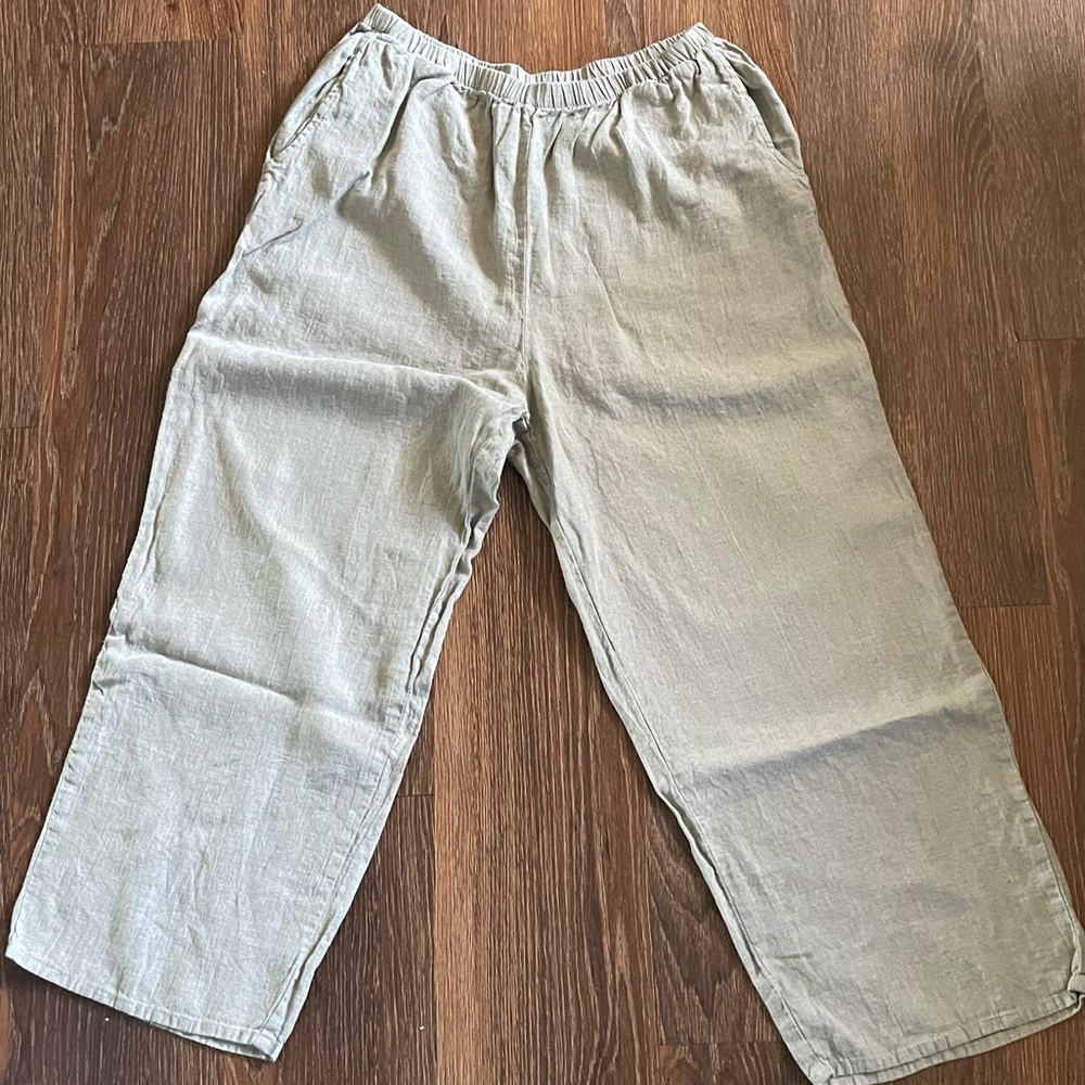 Women’s Wide Leg Large Linen Pants